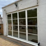 Origin white aluminium doors in Harrow London