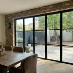 Origin slim aluminium doors installed in Barnes Kitchen